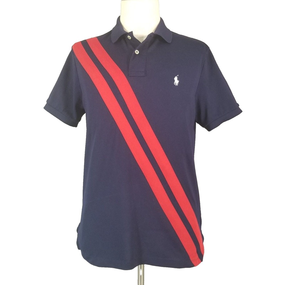 Polo Ralph Lauren Polo Men S Blue Special Edition Diagonal Stripe Flex Stretch